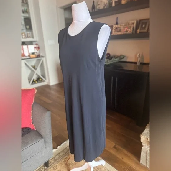 Saks Fifth Avenue 2 Piece Black Formal Dress & 1 Button Cardigan 10 Vintage VGC - Picture 7 of 16